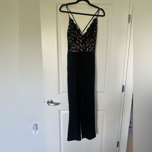 Express cross back lace jumpsuit